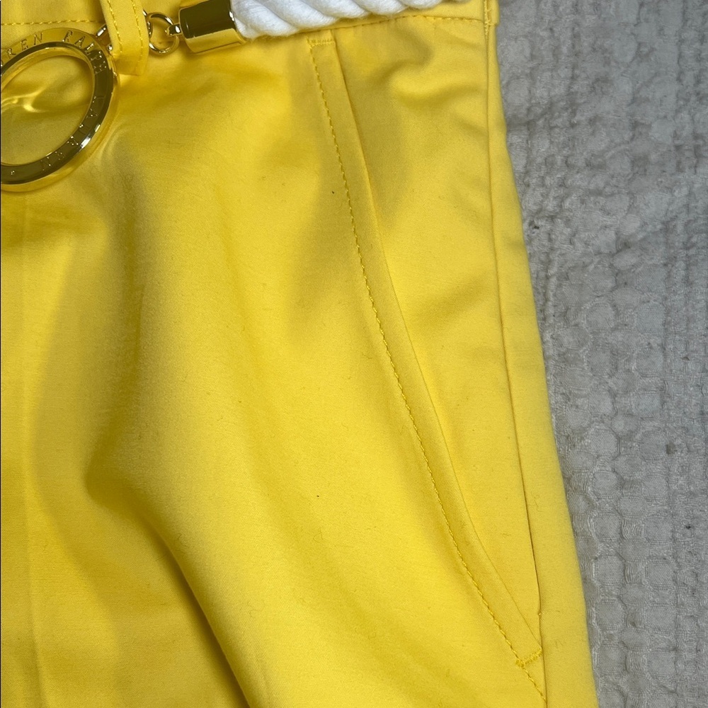 Lauren Ralph Lauren Vibrant Yellow shorts size 2 - Picture 9 of 11